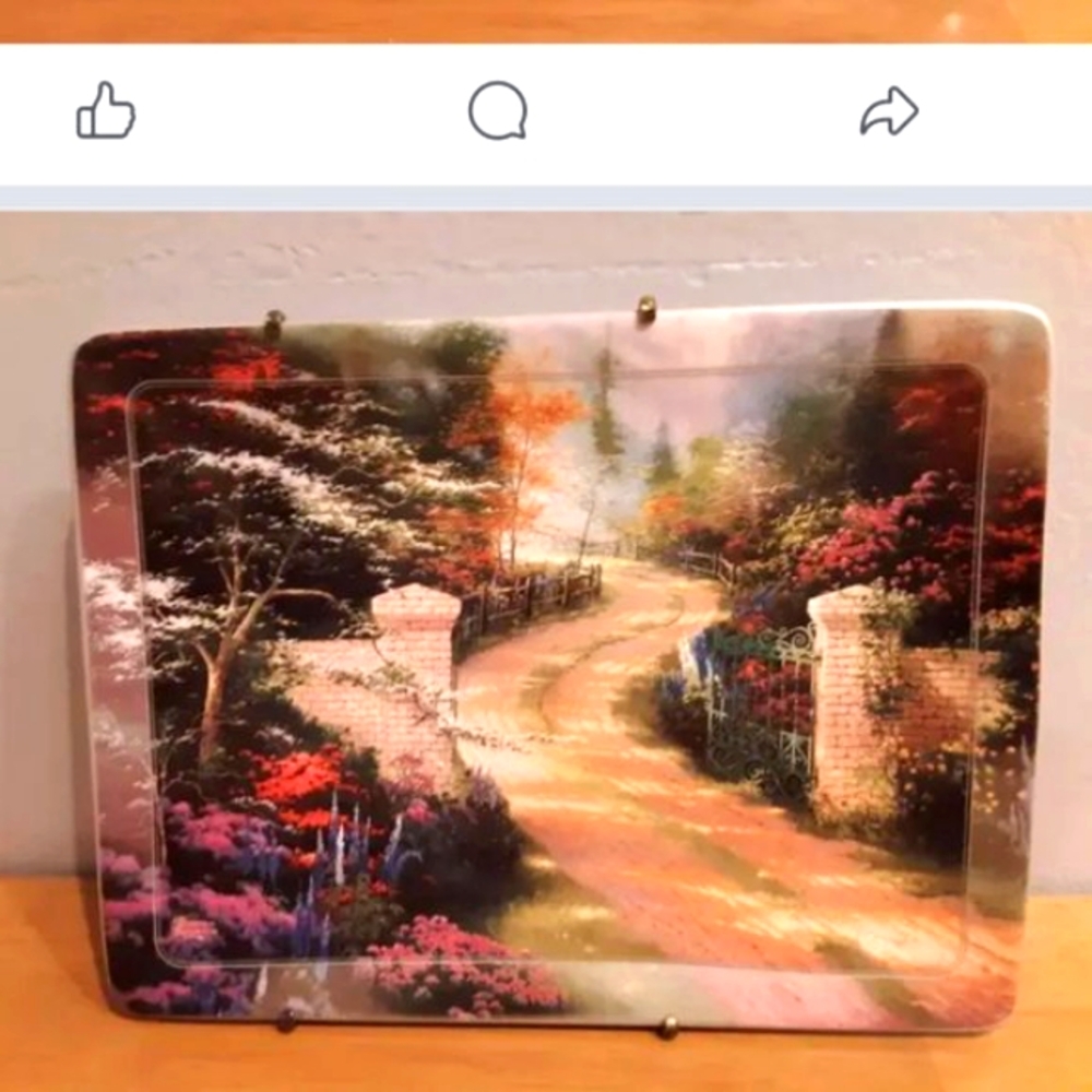 2 Vintage- Thomas kinkade plates